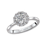 Romance Halo Semi-Mount Diamond Ring