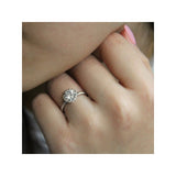 Romance Halo Semi-Mount Diamond Ring