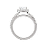 Romance Halo Semi-Mount Diamond Ring