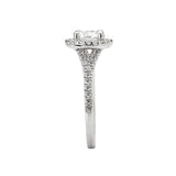 Romance Halo Semi-Mount Diamond Ring