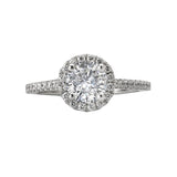 Romance Halo Semi-Mount Diamond Ring