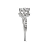 Romance Halo Semi-Mount Diamond Ring