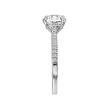 Romance Peg Head Semi-Mount Diamond Ring
