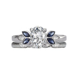 Romance Sapphire and Diamond Semi-Mount Ring