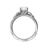 Romance Sapphire and Diamond Semi-Mount Ring