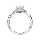 Romance Halo Semi-Mount Diamond Ring