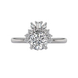 Romance Halo Semi-Mount Diamond Ring