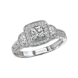 Romance Halo Diamond Ring