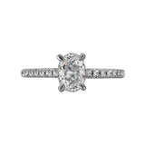 Romance Peg Head Semi-Mount Diamond Ring