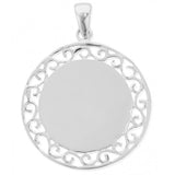 Southern Gates® Large Round Engravable Pendant
