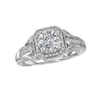 Romance Vintage Semi-Mount Diamond Ring