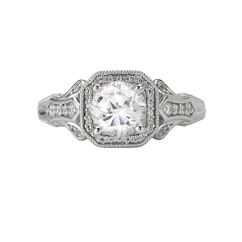 Romance Vintage Semi-Mount Diamond Ring