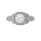Romance Vintage Semi-Mount Diamond Ring