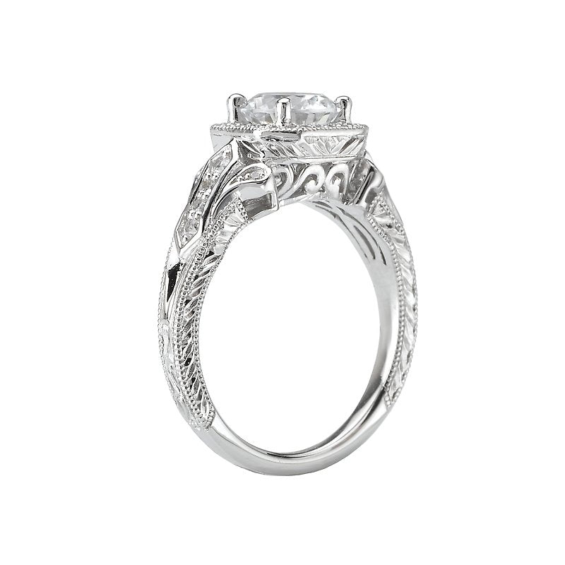 Romance Vintage Semi-Mount Diamond Ring