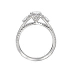 Romance Halo Semi-Mount Diamond Ring