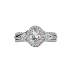 Romance Halo Semi-Mount Diamond Ring