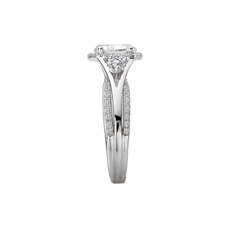 Romance Halo Semi-Mount Diamond Ring