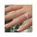 Romance Halo Semi-Mount Diamond Ring
