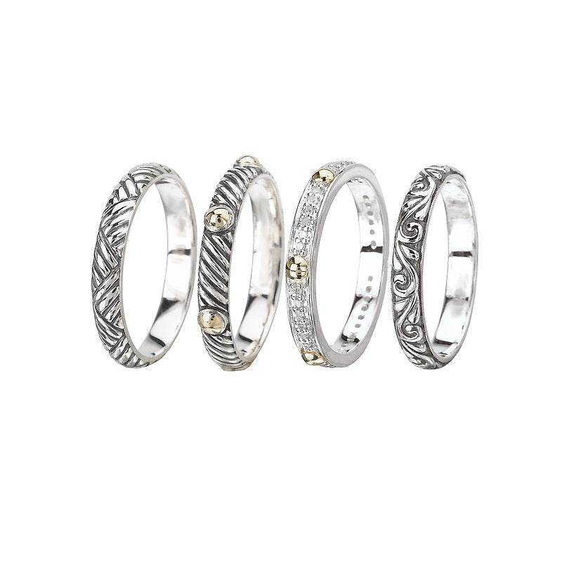 Eleganza Ladies Fashion Stackable Rings