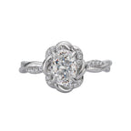 Romance Halo Semi-Mount Diamond Ring
