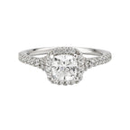 Romance Halo Semi-Mount Diamond Ring