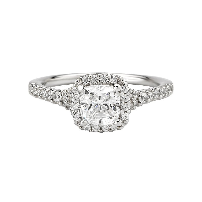 Romance Halo Semi-Mount Diamond Ring