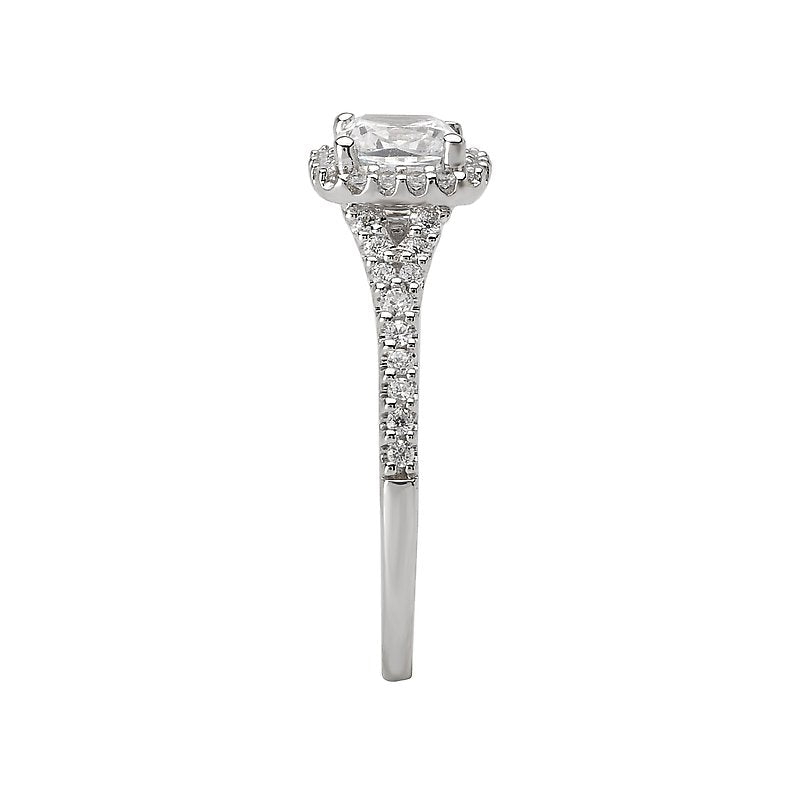 Romance Halo Semi-Mount Diamond Ring