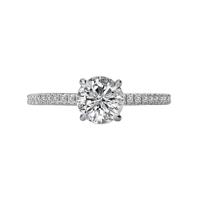 Romance Peg Head Semi-Mount Diamond Ring