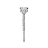 Romance Peg Head Semi-Mount Diamond Ring