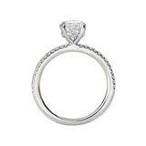 Romance Peg Head Semi-Mount Diamond Ring