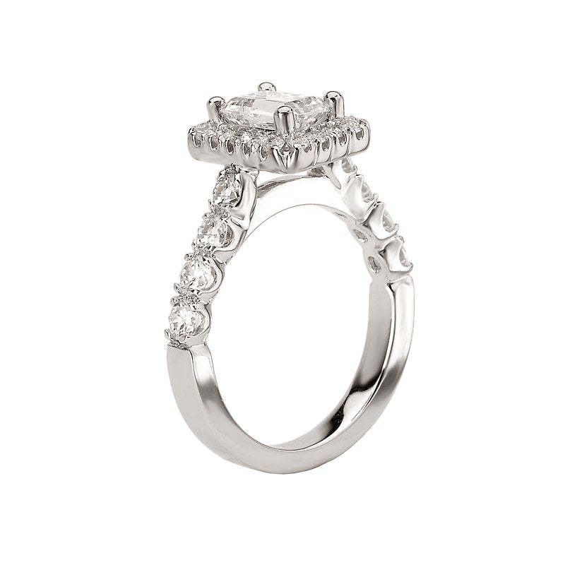Romance Halo Semi-Mount Diamond Ring