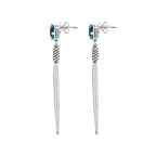 Eleganza Ladies Fashion Gemstone Earrings