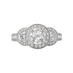 Romance Halo Semi-Mount Diamond Ring