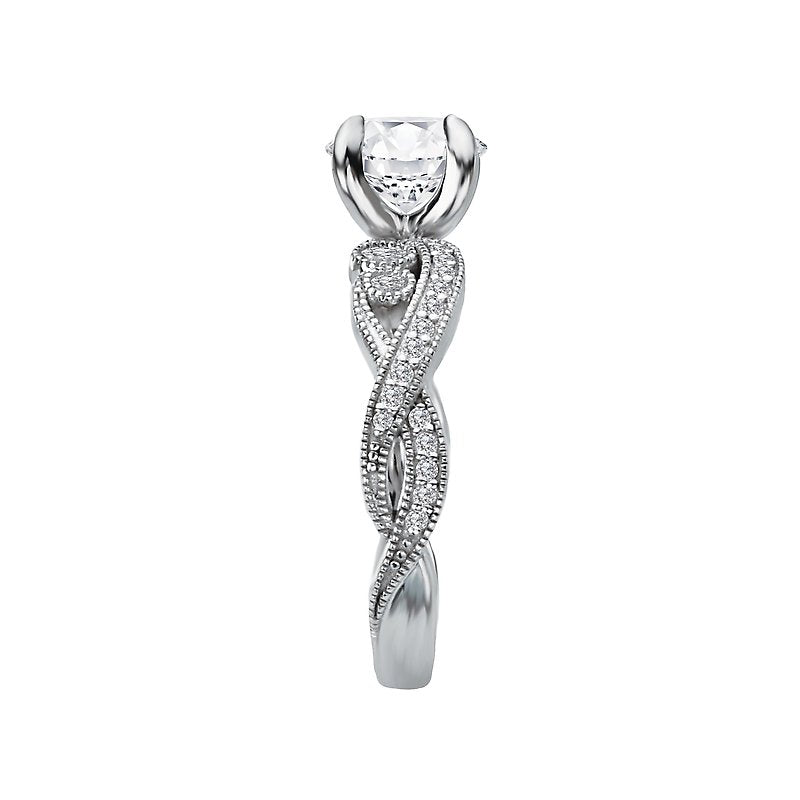 Romance Diamond Semi-mount Engagement Ring