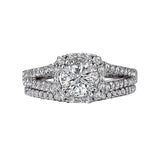 Romance Split Shank Semi-Mount Diamond Ring