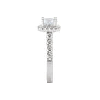 Romance Halo Semi-Mount Diamond Ring