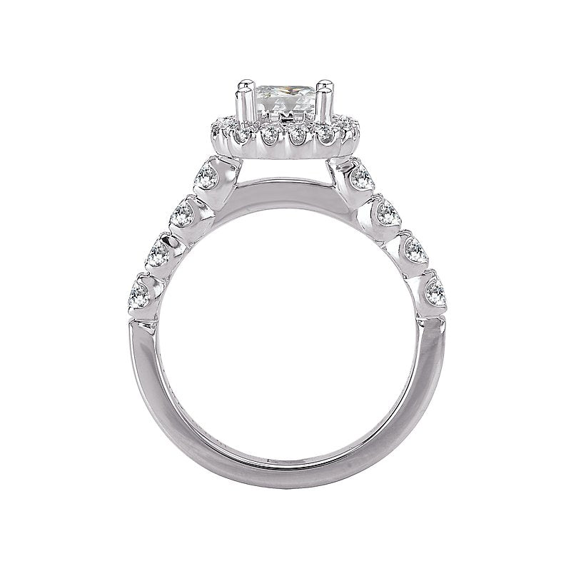 Romance Halo Semi-Mount Diamond Ring
