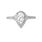 Romance Halo Semi-Mount Diamond Ring