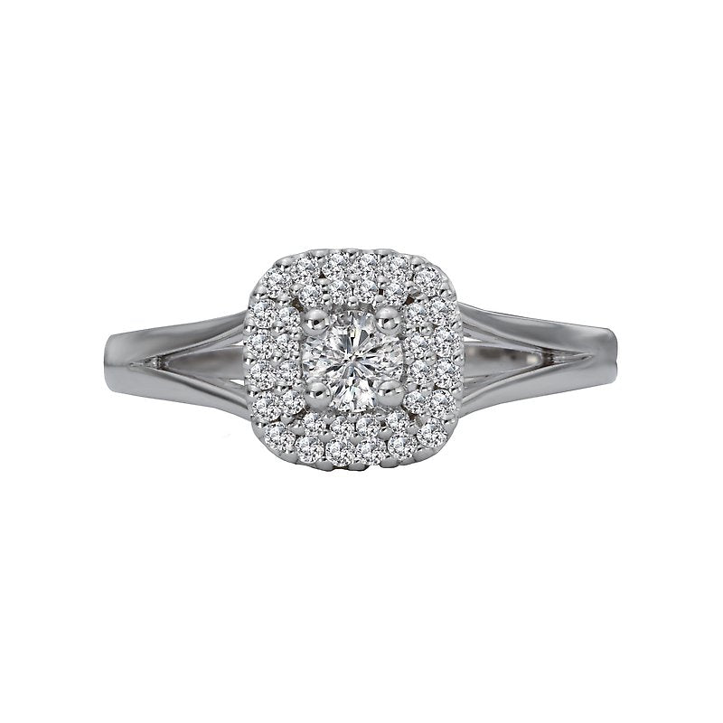 Romance Split Shank Semi-Mount Diamond Ring