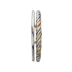 Eleganza Ladies Fashion Two-Tone Bangle