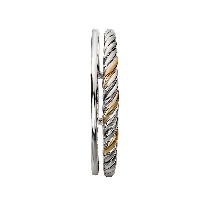 Eleganza Ladies Fashion Two-Tone Bangle