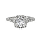 Romance Halo Semi-Mount Diamond Ring