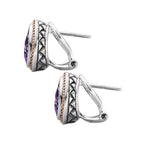 Eleganza Ladies Fashion Gemstone Earrings