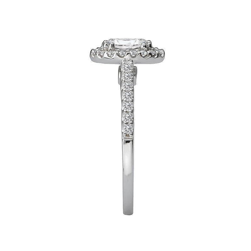 Romance Halo Semi-Mount Diamond Ring