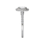 Romance Halo Semi-Mount Diamond Ring