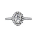 Romance Halo Semi-Mount Diamond Ring