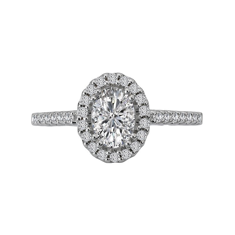 Romance Halo Semi-Mount Diamond Ring
