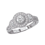 Romance Halo Diamond Ring