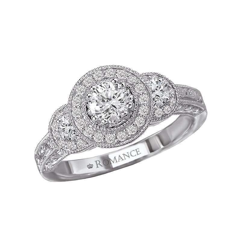 Romance Halo Diamond Ring