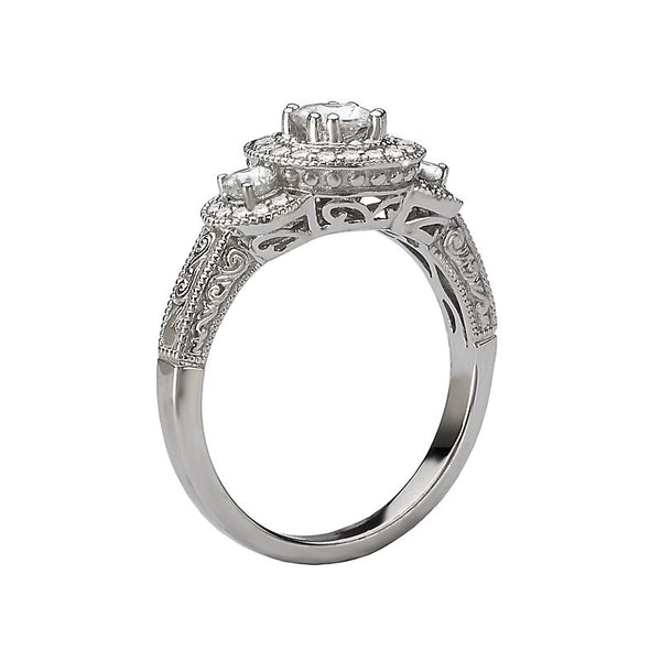 Romance Halo Diamond Ring